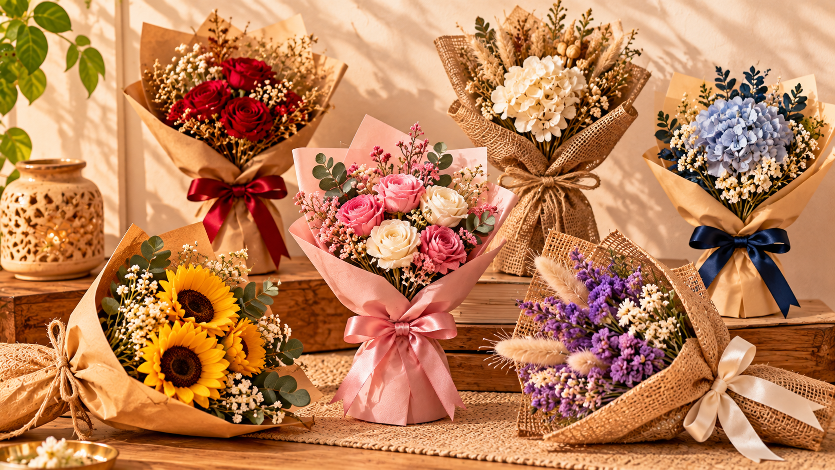 Artificial/Preserved Flower Bouquets